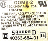 Square D LR45473 Mounting Base For Circuit Breaker Alternate Number QOMB-2