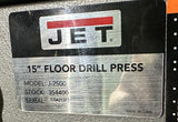 Jet J-2500 15" Drill Press 16 Speed Floor Standing 115/230V Single Phase