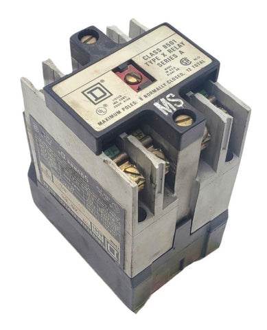 Square D 8501X080 Industrial Control Relay AC/DC Series A
