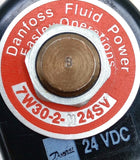 Danfoss 7W30-2-M24SV Solenoid Cartridge Valve 24VDC W/ 7W14-2161-M24SV Manifold