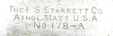 Starrett 178-A Fillet / Radius Gage 1/32-1/4" 30 Leaves 1" Reading