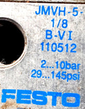 Festo JMVH-5-1/8-B-VI-110512 Solenoid Valve With MSV-3-119-807