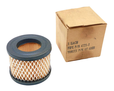 Fife 04721-001 DOE Style Air Filter Element 3" OD 1.625" ID 2.375" Height