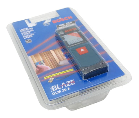 Bosch Blaze GLM 20 X Laser Measure 65Ft. Range 1/8" Accuracy 2 x AAA Battery