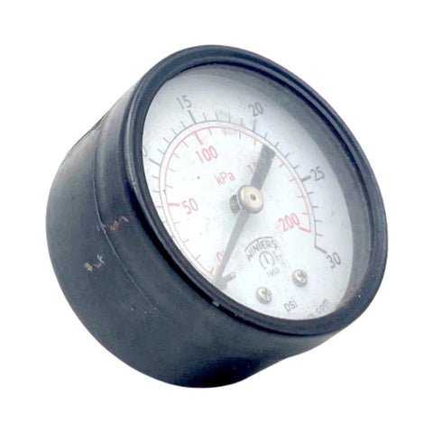 Winters 0-30PSI Pressure Gauge (0-200kPa) 1/4" NPT Bronze Tube Brass Socket