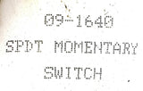 CH 09-1640 Momentary Switch Body SPDT Alt Number 9740 5A 125/250VAC 28VMAX