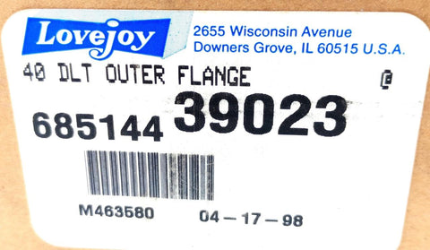Lovejoy 68514439023 DeltaFlex 40 DLT Coupling Hub Size 40 Outer Coupli