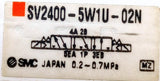 SMC SV2400-5W1U-02N Solenoid Valve 3-Posiiton Exhaust Center 24VDC 0.2-0.7MPa
