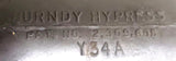 Burndy Hypress Y34A Hydraulic Crimping Device With 2 Dies With Metal Case