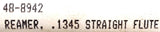 Unbranded LEI-533-J-15-97 Reamer Straight Flute .1345 Alt. Number 48-8942 M2