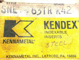 Kennametal Kendex SNE-63TR-K42 Carbide Inserts (5 pieces)