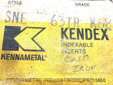 Kennametal Kendex SNE-63TR-K68 Carbide Inserts (5 pieces)