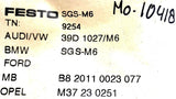 Festo SGS-M6 Rod Eye With Hex Nut Alternate Number 39D-1027/M6 9254