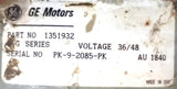 Hyster General Electric 1351932 DC Traction Motor 36-48VDC AU1840