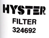 Hyster 324692 Oil Filter Spin-On