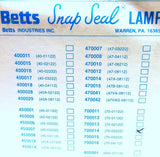 Betts 700014 Snap Seal Stop & Turn Lamp Red 70-02222
