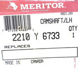 Meritor 2210Y6733 Camshaft Left Hand S-cam