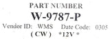 Kodak W-9787-P Electric Motor Alternate Number 430-0007-952