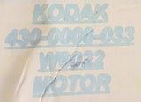 Kodak W-6022 Vibrator Motor Alternate Number 430-0008-033