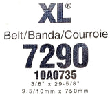 Gates 7290 V-Belt 3/8"x29-5/8" 9.5/10mmx750mm 10A0735