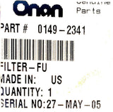 Onan 0149-2341 Fuel Filter PO5R13-4 P05R13-4 30-Micron MFG