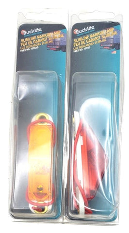 Truck-Lite 1520AD Slimline Red & Amber Marker Lamp Bundle