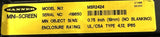Banner Mini-Screen 24" Light Curtain Set w/ Control Box MSR2424 MSE2424 MSCA-1