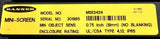 Banner MSE2424 Mini-Screen 24" Light Curtain Emitter