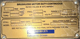 Kollmorgen EB-204-A-11 Brushless Servo Motor 1.2 HP 1900 RPM 230V