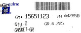 GM 15651123 King Pin Cap Gasket 78 04285B GR.6.225 0A042969