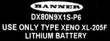 Banner DX80N9X1S-P6 Sure Cross Performance Node DX80 19315P 900MHz 3.6VDC