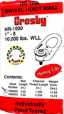 Crosby 7W2N Swivel Hoist Ring 10000lbs 1"-8" HR-1000 F-3 1068050