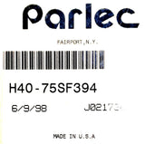 Parlec H40-75SF394 Shrink Fit Tool Holder 21736 J02173