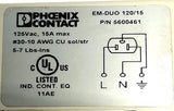 (Lot of 3) Phoenix Contact 5600461 Outlet Receptacle 2-Port 125VAC 15A