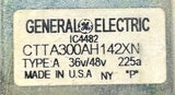 General Electric CTTA300AH142XN Forklift Contactor Type A 36/48V 225A