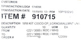 Cisco 800-28141-01 Locking Wall Mount Kit 79XX CP-LCKNGWALLMNT= 910715