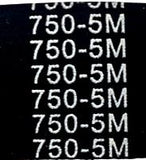 (Lot of 2) Total Source 750-5M Rubber Belt Synchronous 25MM Heat/Oil resistant