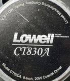 Lowell CT830A Ceiling Speaker 8in 20W