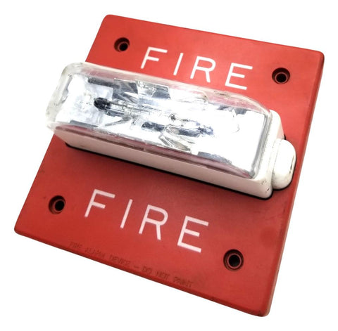 Wheelock Rsswp Wheelock RSSWP-24MCWH Fire Alarm Strobe 24VDC 420mA 60fl-min (Lot of 2