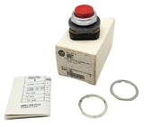 Allen-Bradley 800T-B6 Push Button Red Ser T Type 3 & 4 Extended Head (Lot of 3)