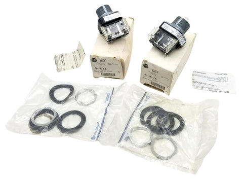 Allen-Bradley 800T-Q10 Pilot Light Type 4 & 13 120V Ser T AC-DC (Lot of 2)