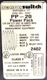 Sensor Switch PP-20 Power Pack 120-277VAC 20mA Class 2