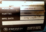 Thomas MagneTek LGH-406-X Air Compressor 980241 LR22977 60psig Max 7-159019-02