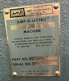 Amp Amp-O-Lectric Model K Terminating Crimping Press 1/4 HP 115V 1-471273-3