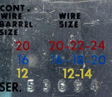 Buchanan 10692 Crimp Tool 20-22-24 16-18-20 12-14