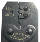 ITT-CANNON CCT-DL Hand Crimping Tool 22-18 30-24
