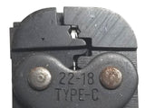 AMP 90185-1 Hand Crimping Tool Type C 22-18
