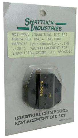 Shattuck Industries 50-2017 Industrial Crimp Tool Replacement Die