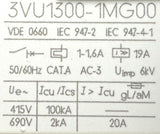 Siemens 3VU13 00-1MG00 Circuit Breaker 1 - 1.6A 50/60Hz