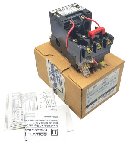Square D 8536-SC03 Starter Series A Nema Size 1 Form S 600VAC Max 7.5-10HP